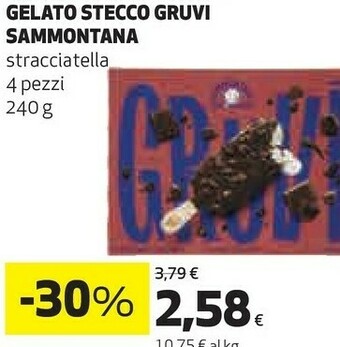 Coop Sammontana Gelato Stecco Gruvi offerta