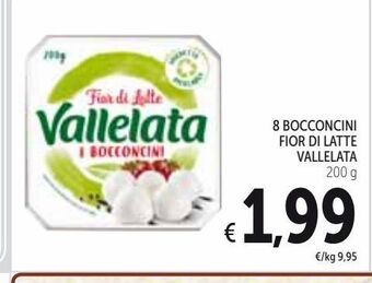 Spazio Conad 8 bocconcini fior di latte vallelata 200 g offerta