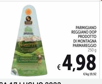 Spazio Conad Parmigiano reggiano dop prodotto di montagna parmareggio 250 g offerta