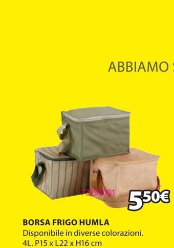 JYSK Borsa frigo offerta