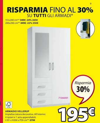 JYSK Armadio offerta