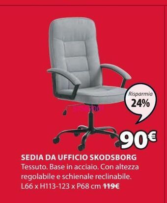 JYSK Sedia da ufficio offerta