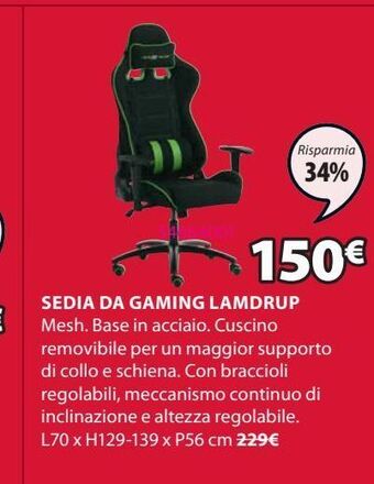 JYSK Sedia da ufficio offerta