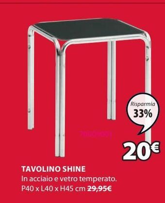 JYSK Tavolino offerta
