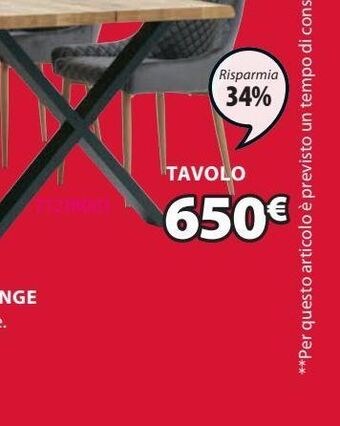 JYSK Tavolo da pranzo offerta