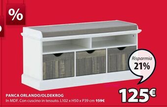 JYSK Panca offerta