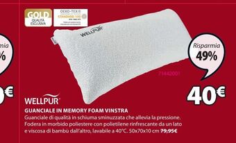 JYSK Guanciale in memory foam offerta