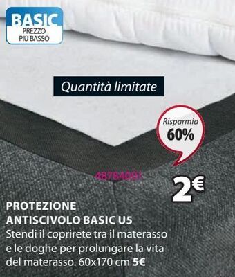 JYSK Protezione antiscivolo basic u5 offerta