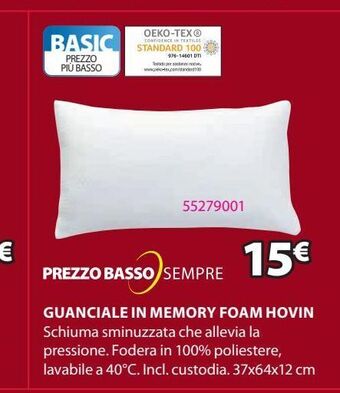 JYSK Guanciale in memory foam offerta