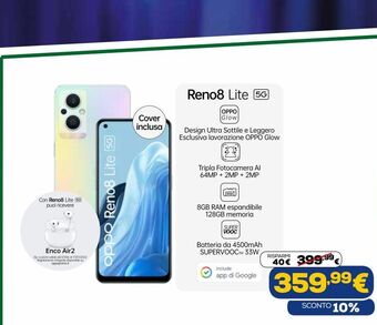 Euronics Reno8 lite 5g offerta