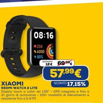 Euronics Xiaomi redmi watch 2 lite offerta