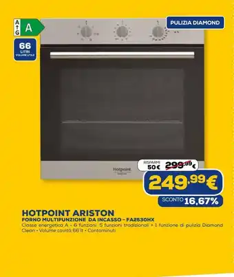 Euronics Forno multifunzione da incasso hotpoint ariston - fa2530hx offerta
