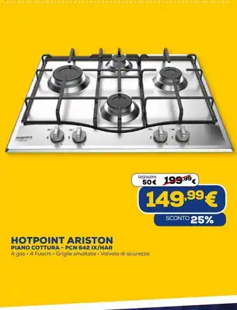 Euronics Piano cottura ariston - ocn 642 ix/har offerta