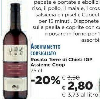 Coop Coop Rosato Terre Di Chieti Igp Assieme offerta