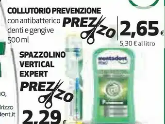 Coop Mentadent Collutorio Prevenzione offerta