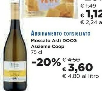 Coop Coop Moscato Asti DOCG Assieme offerta