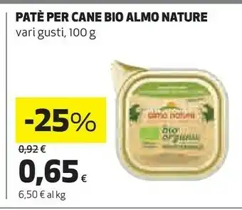Coop Almo Nature Patè Per Cane Bio Vari Gusti offerta