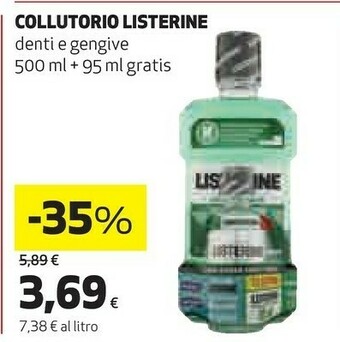 Coop Listerine Collutorio Denti E Gengive offerta
