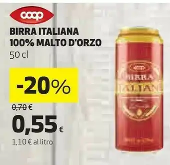 Coop Coop Birra Italiana 100% Malto D'orzo offerta