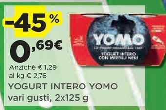 Coop Yomo Yogurt Intero Con Pesca offerta