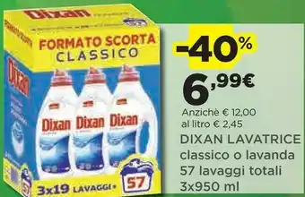 Coop Dixan Lavatrice Classico O Lavanda 57 Lavaggi offerta