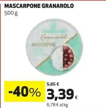Coop Granarolo Granarolo - Mascarpone Cremoso 500 g(ml) offerta