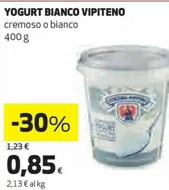 Coop Vipiteno Sterzing-Vipiteno - Yogurt Bianco Intero 400 g(ml) offerta