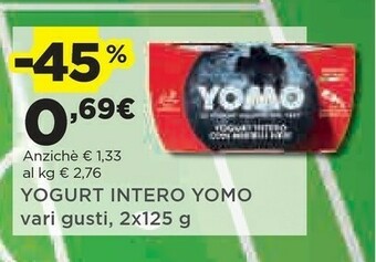 Coop Yomo Yogurt Intero offerta