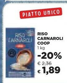 Coop Riso Carnaroli offerta