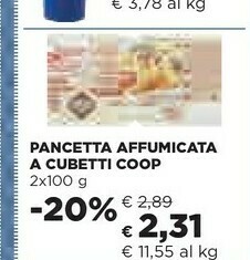 Coop Coop - Pancetta Affumicata A Cubetti 200 G(ml) offerta