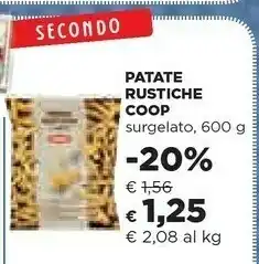 Coop Coop Patate Rustiche offerta