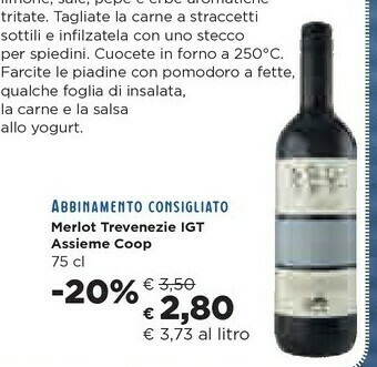 Coop Coop Merlot Trevenezie Igt Assieme offerta
