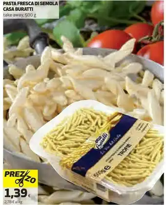 Coop Casa Buratti Pasta Fresca Di Semola Take Away offerta