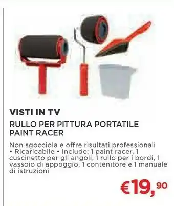 Coop Visti In Tv Rullo Per Pittura Portatile Paint Racer offerta