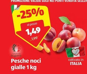 ALDI Pesche noci gialle 1 kg offerta