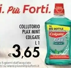 Bennet Colgate Collutorio Plax Mint 1 L offerta