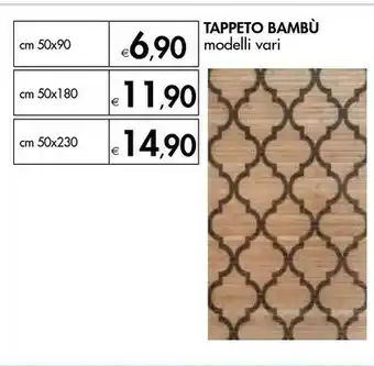 Bennet Bennet Tapetto Bambu 50x90 offerta