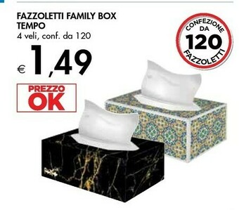 Bennet Tempo Fazzoletti Family Box offerta