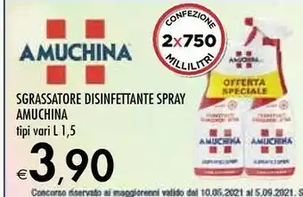 Bennet Amuchina Sgrassatore Disinfettante Spray offerta