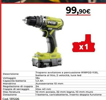 Brico Io Ryobi Trapani offerta
