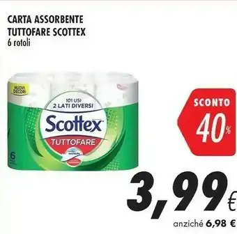 Coop Scottex Carta Assorbente Tuttofare 6 Rotoli offerta
