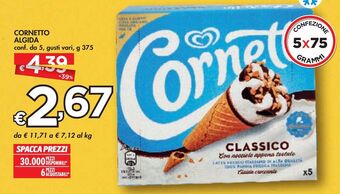 Bennet Cornetto algida offerta