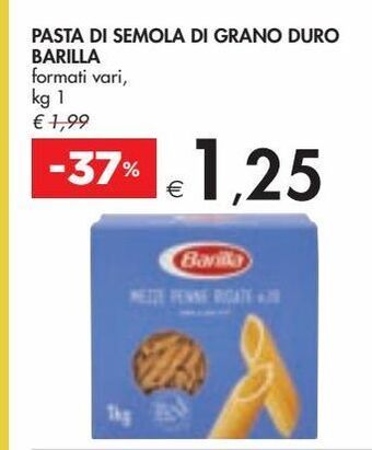 Bennet Pasta di semola di grano duro barilla offerta