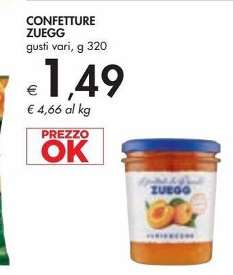 Bennet Confetture zuegg offerta