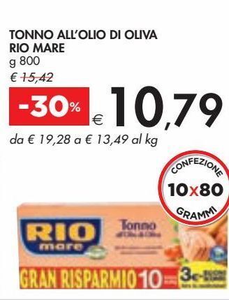 Bennet Tonno all'olio di oliva rio mare offerta