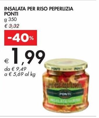Bennet Insalata per riso peperlizia ponti offerta