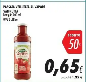 Coop Valfrutta Passata Vellutata Al Vapore 700 Ml offerta