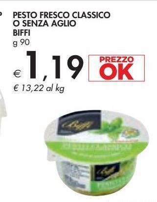 Bennet Pesto fresco classico o senza aglio biffi offerta