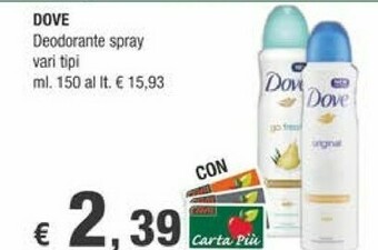 Crai Dove Deodorante offerta