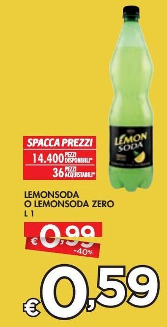 Bennet Lemonsoda o lemonsoda zero offerta